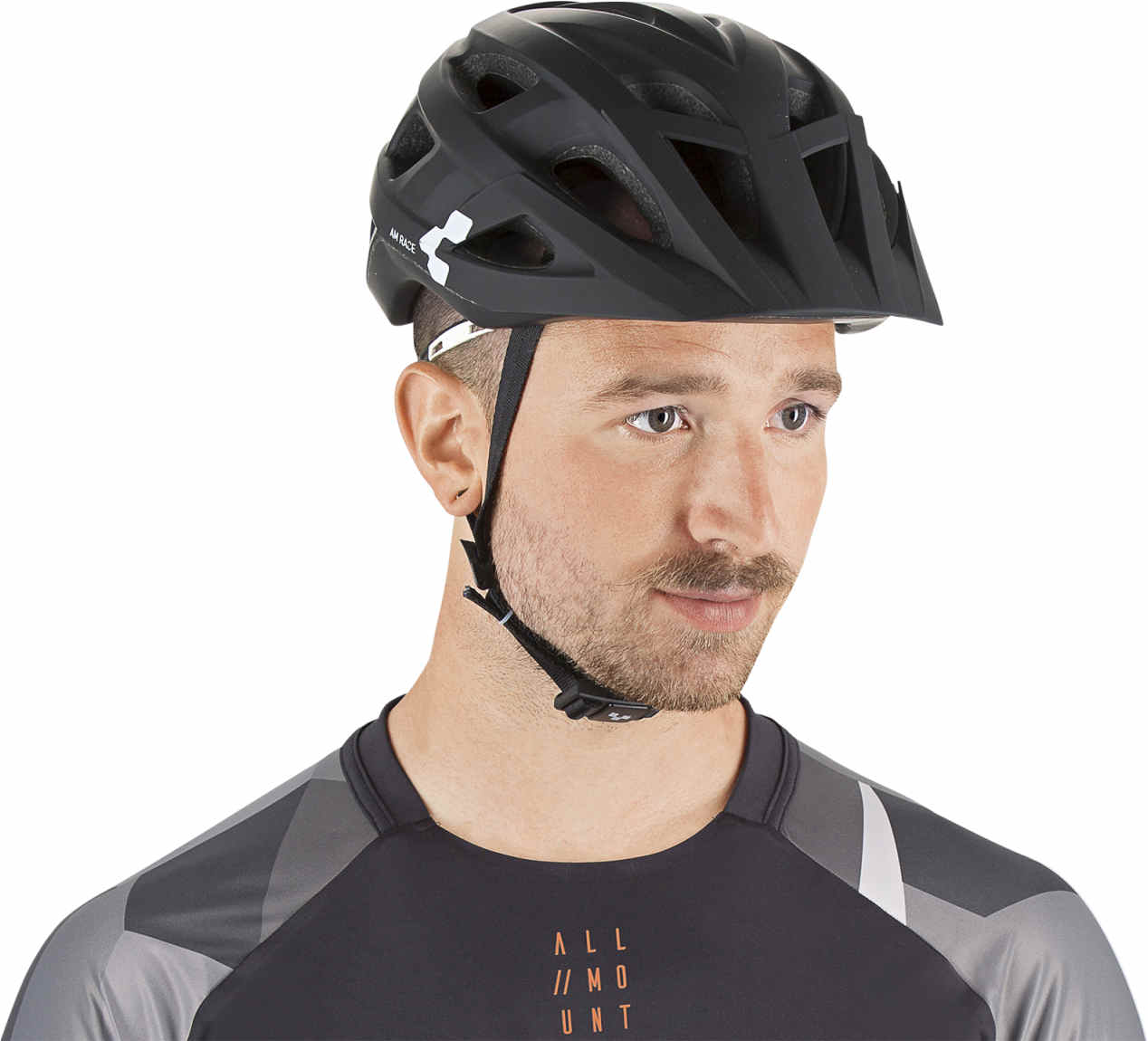 CUBE Helmet Am Race Black/White