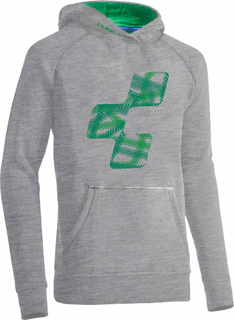 Junior Hoody Icon Grey/Green